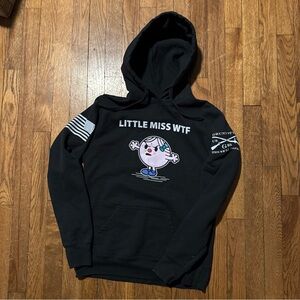 Grunt Style Black Hoodie - Little Miss WTF